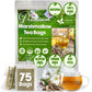 FRESHDRINKUS Premium Marshmallow Root Herbal Tea Bags, 100% Natural, Eco-Conscious, 75 Count