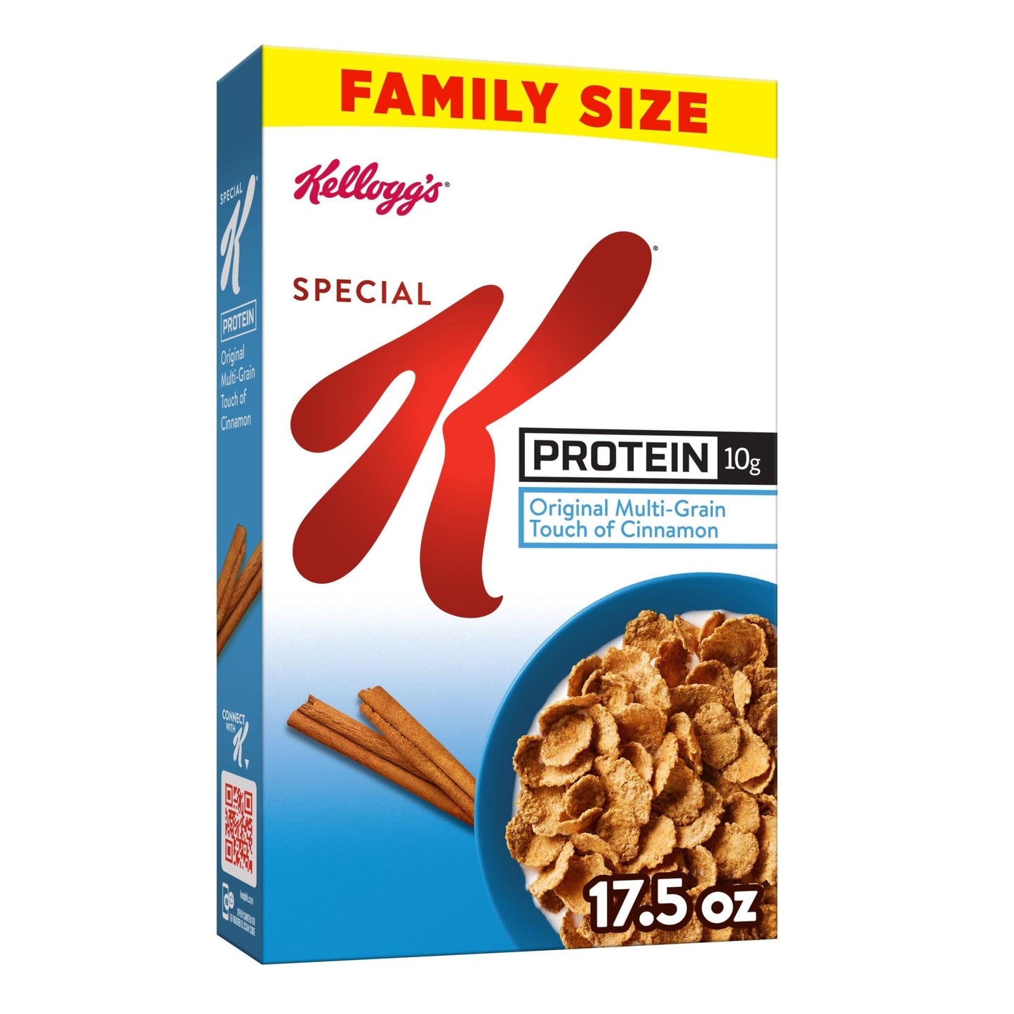 KelloggS Special K Protein Breakfast Cereal, Protein Cereal, Family Breakfast, Family Size, Original Multi-Grain Touch Of Cinna