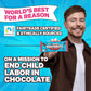 Feastables Mrbeast Combo Pack, King Size Milk Chocolate & Milk Crunch Bars, 10 Each, Candy Bars For Mature-Themeds & Kids, Candy Bar For Snacks, Gifts, Or Dessert, Fairtrade Cocoa, 2.1 Oz Each, 20 Count