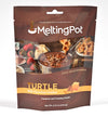 Melting Pot Chocolate Fondue; Mini Chocolate Wafers For Melting, Milk Chocolate Turtle Flavor, Pack of 3, 9.75oz Bags