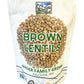 Non-GMO Project Verified Brown Lentils | Certified Glyphosate Residue Free | 1 lb Pouch | 100% Non-Irradiated | Kosher Parve | U