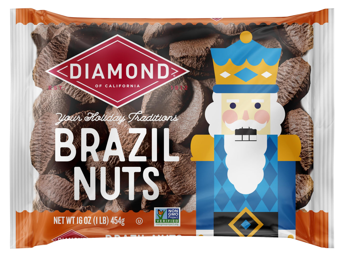Diamond of California In-Shell Brazil Nuts, 16.0 oz Bag