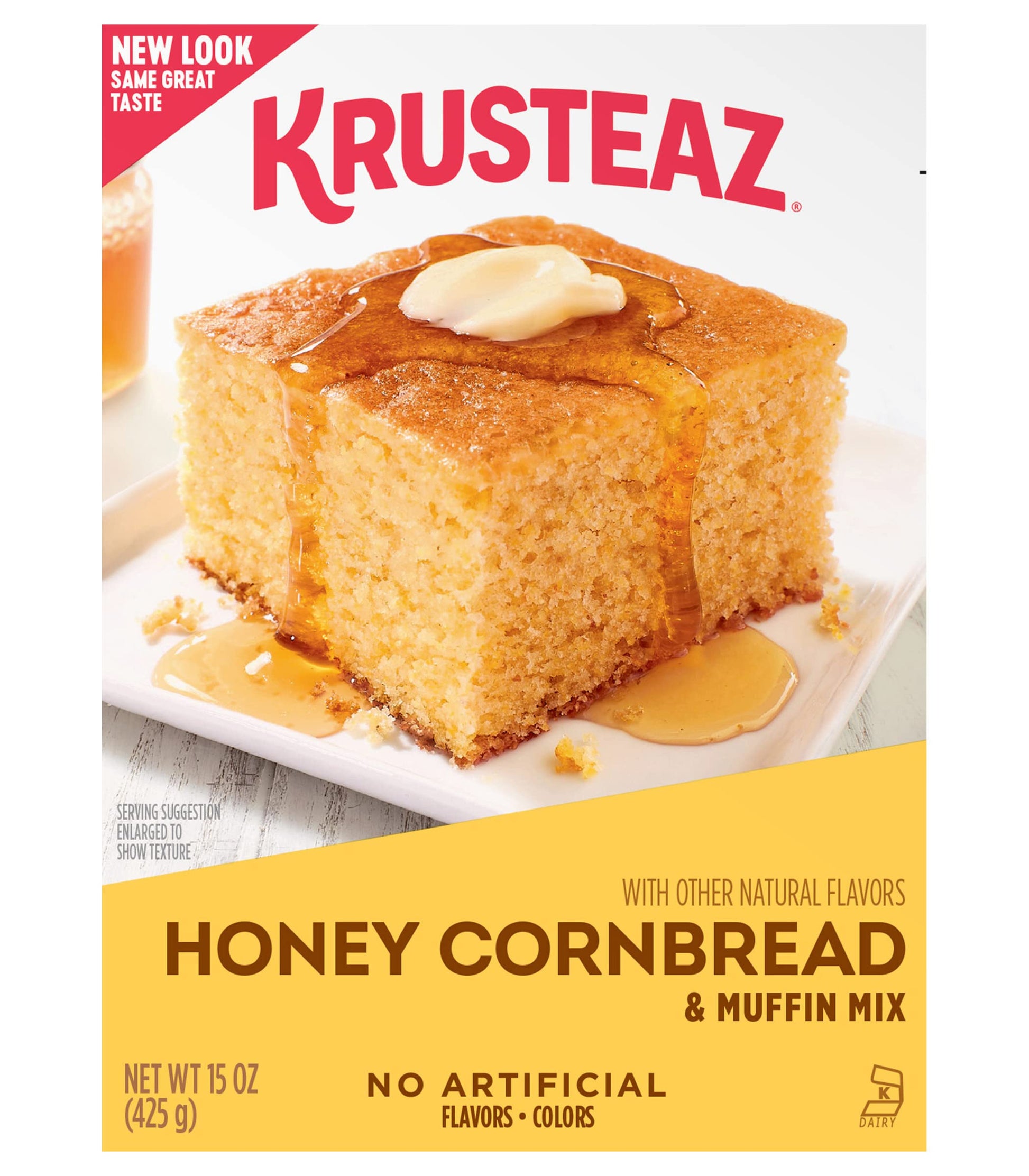 Krusteaz Honey Cornbread & Muffin Mix, 15-Ounce Box (Pack of 2)