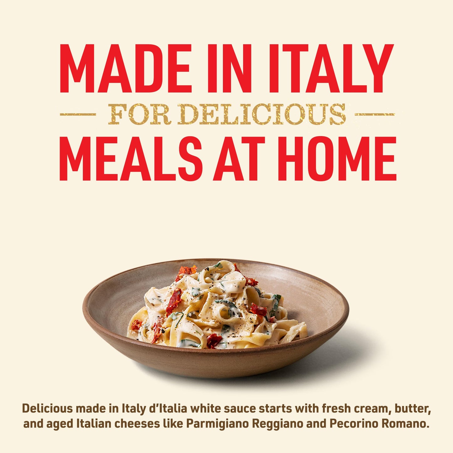 Bertolli dItalia Four Cheese Alfredo Sauce  Italian Spaghetti Sauce  16.9 oz (Pack of 6)