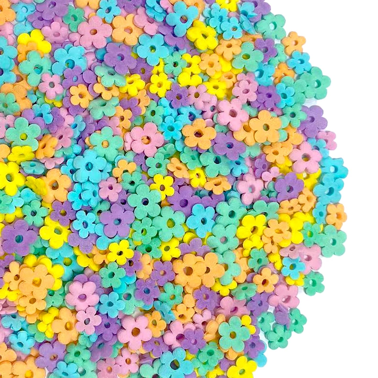 Sentovac Spring Flowers Sprinkles Edible For Cake Decorating Pastel Confetti Sprinkles Baking Cookie Cupcake Topper Ice Cream Do