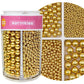 Sprinkles for Cake Decorating 4 Sizes, 7.8oz Gold Sprinkles for Baking Cake Cupcake Ice Cream Chocolate Cookie Decorating Celebr