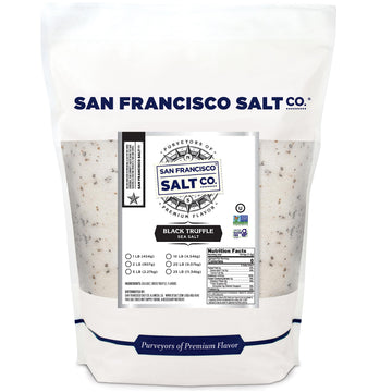 Italian Black Truffle Salt 2 lb. Bulk Bag by San Francisco Salt Company