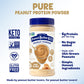 Peanut Butter & Co. Pure Peanut Powder, Non-Gmo Project Verified, Gluten Free, Vegan, 6.5 Oz Jars (Pack Of 2)