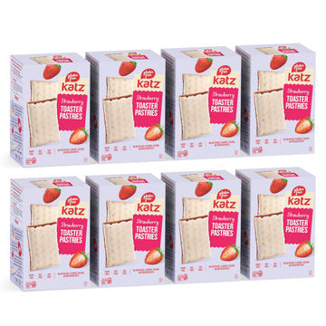 Katz Gluten Free Toaster Pastries, Strawberry, 8 OZ (Pack of 8), Gluten Free, Dairy Free, Nut Free, Soy Free, Kosher Snacks