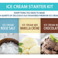 Nostalgia ISK3 Premium Ice Cream Starter Kit - Makes 4 Quarts - Ideal for Homemade Ice Cream