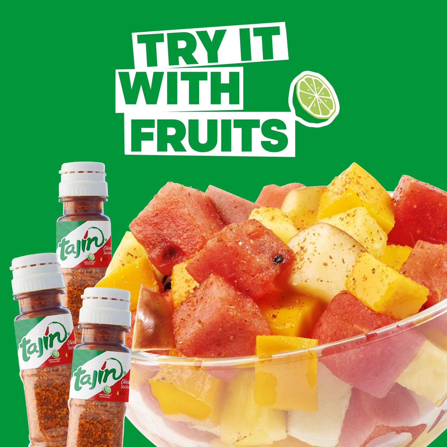 Tajin Cl  sico Seasoning Mini Pouch,0.35 Ounce, 10 Mini Bottles (Pack of 2)
