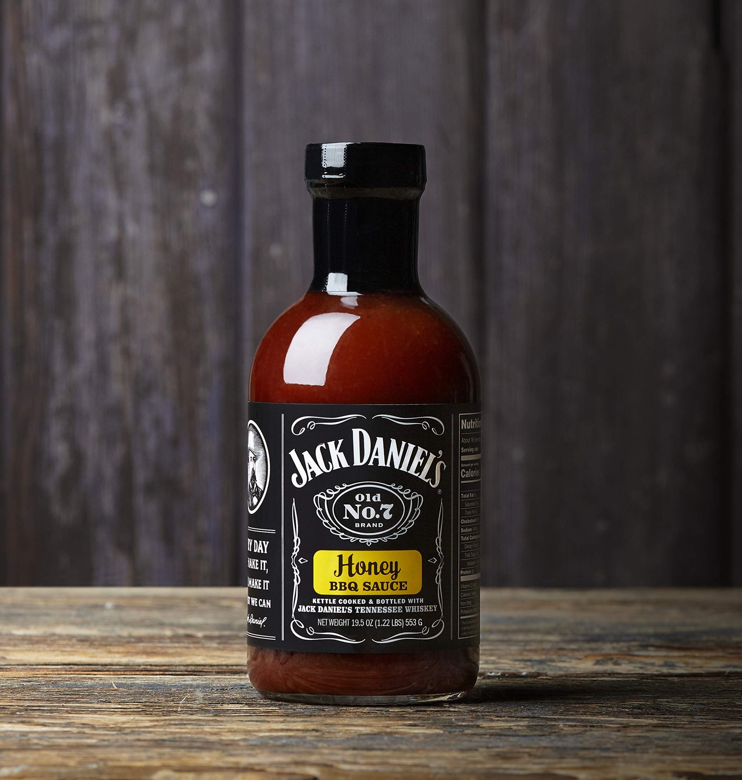 Jack Daniel'S Old No. 7 Honey Bbq Sauce - Authentic Small Batch Jack Daniels Bbq Sauce - Preservative Free - 19.5 Oz