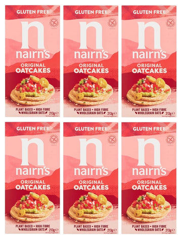 Nairns Gluten Free Original Oatcakes, 7.51 oz (Pack of 6), Healthy Snack