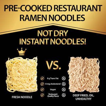 O'Scallion Ramen Kit - Pack Of 6 Ramen Noodles - Ramen Noodles Instant Soup Mix - 3 Servings Instant Ramen Variety Pack - Instan