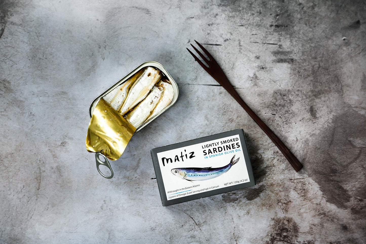 Matiz Sardines Lightly Smoked, 4.2 oz, Imported from Spain, 5 Pack