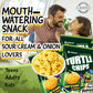 K-Munchies Orion Turtle Chips - Large 3 X 160-Gram Sour Cream And Onion Flavor Korean Chips - Big Bag, Party Size Tasty, Crispy