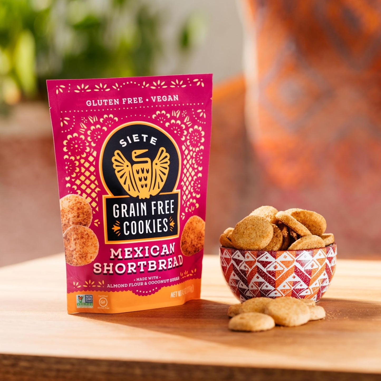 Siete Grain Free Mexican Shortbread Cookies | Vegan | Gluten Free | Non Gmo | Dairy Free | Made With Almond Flour & Coconut Oil