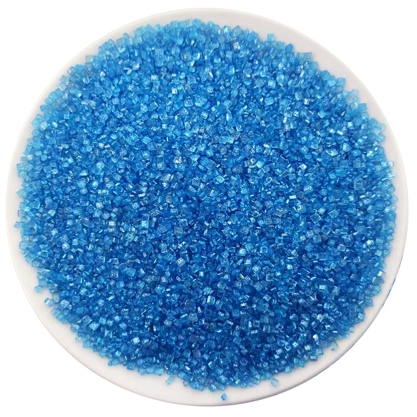 Sentovac Blue Sanding Sugar For Baking Edible Sparkling Sugar Sprinkles Coarse Sugar Crystals For Baking Topping Cake Cookie Cup