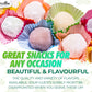 Japanese Mochi 8 Variety Pack: Boba Milk Tea, Taro, Sesame, Hamimelon, Lychee, Green Tea, Peanut & Red Bean In Fusion Select Gif