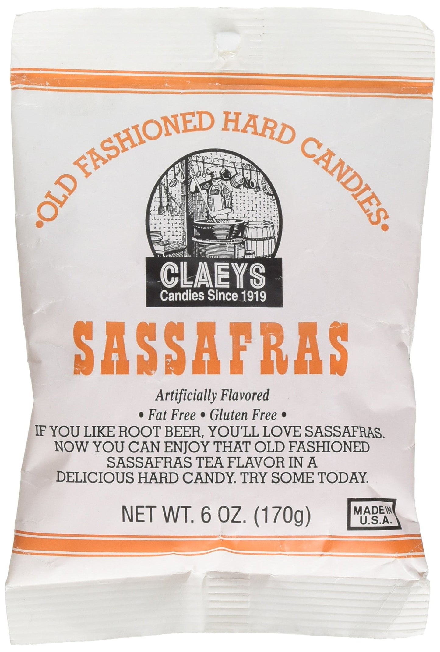 Claey'S, Old Fashioned Hard Candy Sassafras, 6 Ounce Bag
