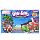 Marvel Dig N Dips, Birthday Party Favor Kit, Assorted Fruit Flavors, 18 Count