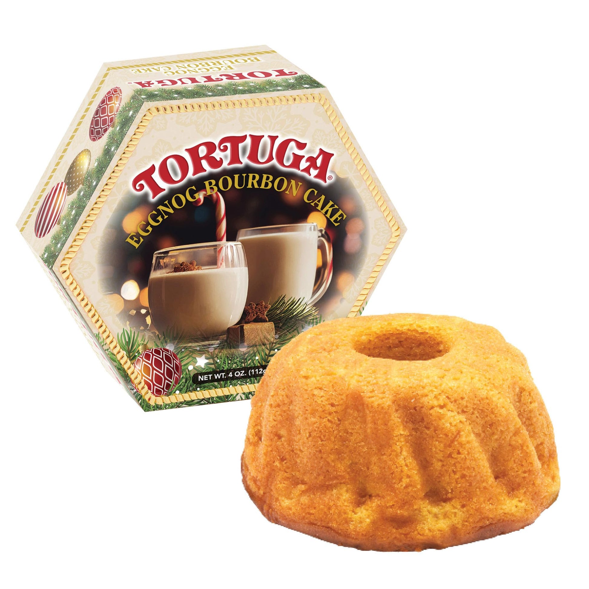 Tortuga Eggnog Flavor Blend Cake (4 Oz) - Elegant Cake Infused With Eggnog - Perfect For Any Occasion