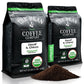 The Bean Coffee Company Organic Decaf Italian Roast Ground Coffee, 16 Ounce (Pack of 2)