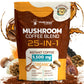 WELLNESS LABSRX Mushroom Coffee Instant Coffee, 25-in-1, Keto Friendly, 90 Servings, 6.35 Ounce