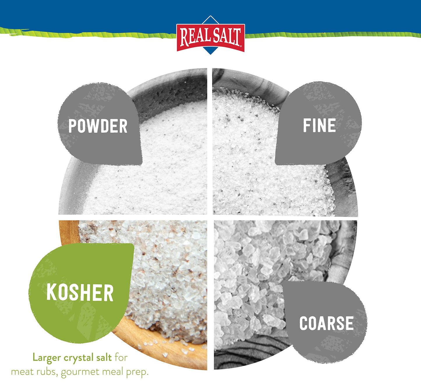 Redmond Real Sea Salt - Natural Unrefined Gluten Free Kosher, 25 Pound Bag
