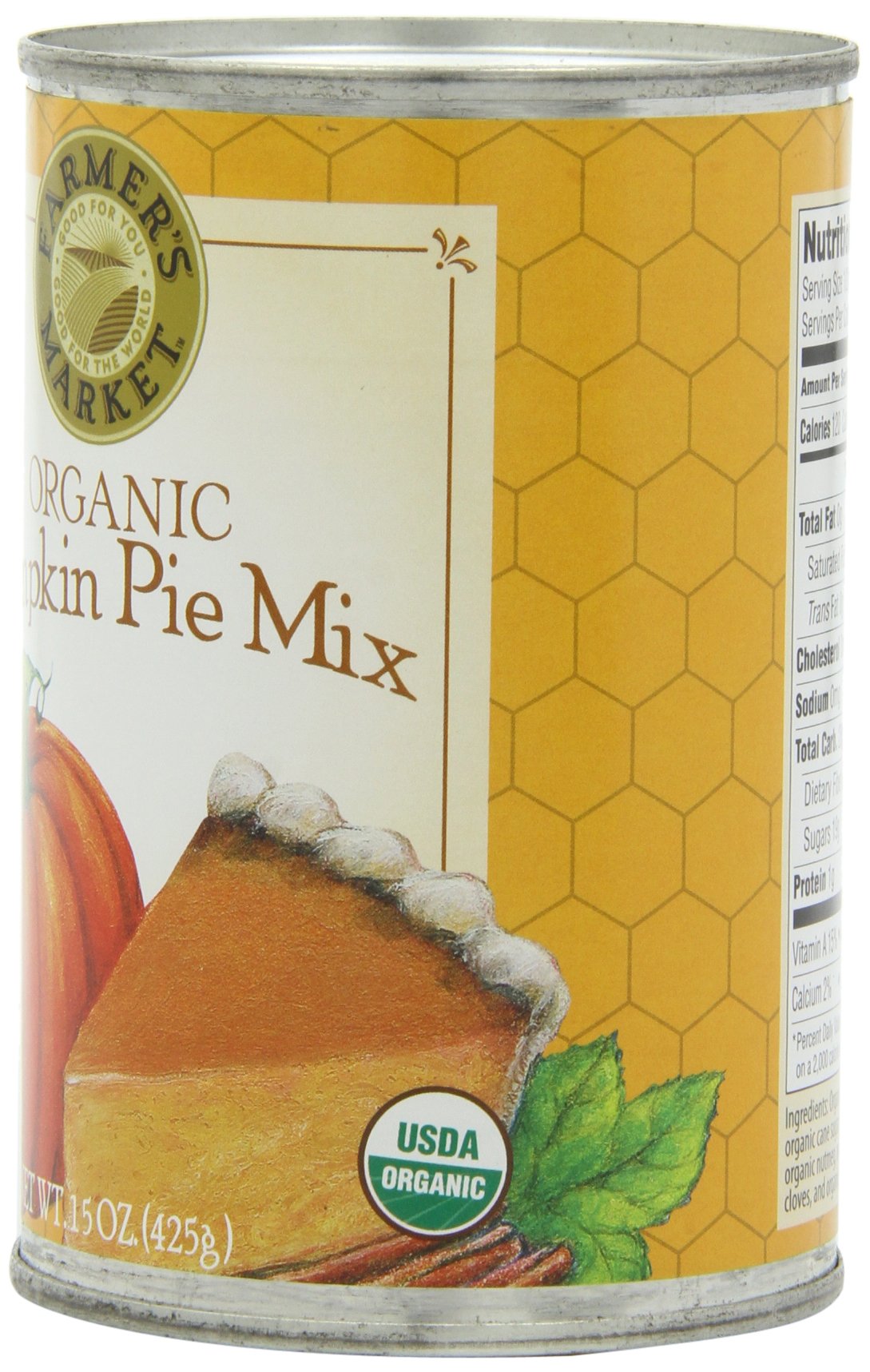Farmers Market Foods, Organic Canned Pumpkin Pie Mix, 15 oz