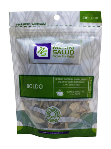 Nuestra Salud - Boldo Leaves Tea - Herbal Tea - From Peru - For The Maintenance Of Good Health - (30G) - 100% Natural Herbal Inf