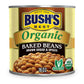 BUSH'S BEST Organic Baked Beans with Brown Sugar, Source Of Plant Based Protein And Fiber, Low Fat, Gluten Free, 16 oz