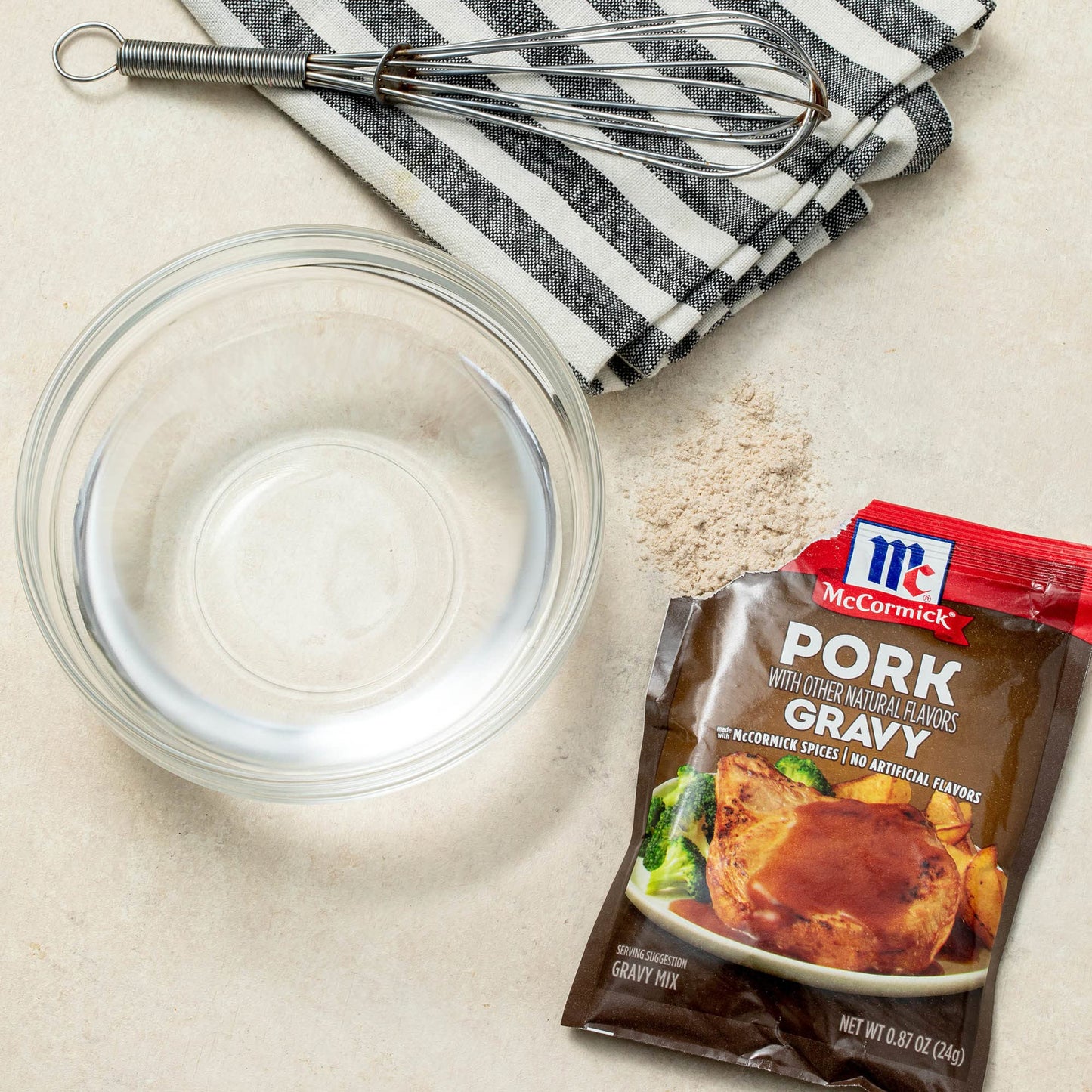 Mccormick Pork Gravy Mix, 0.87 Oz (Pack Of 12)