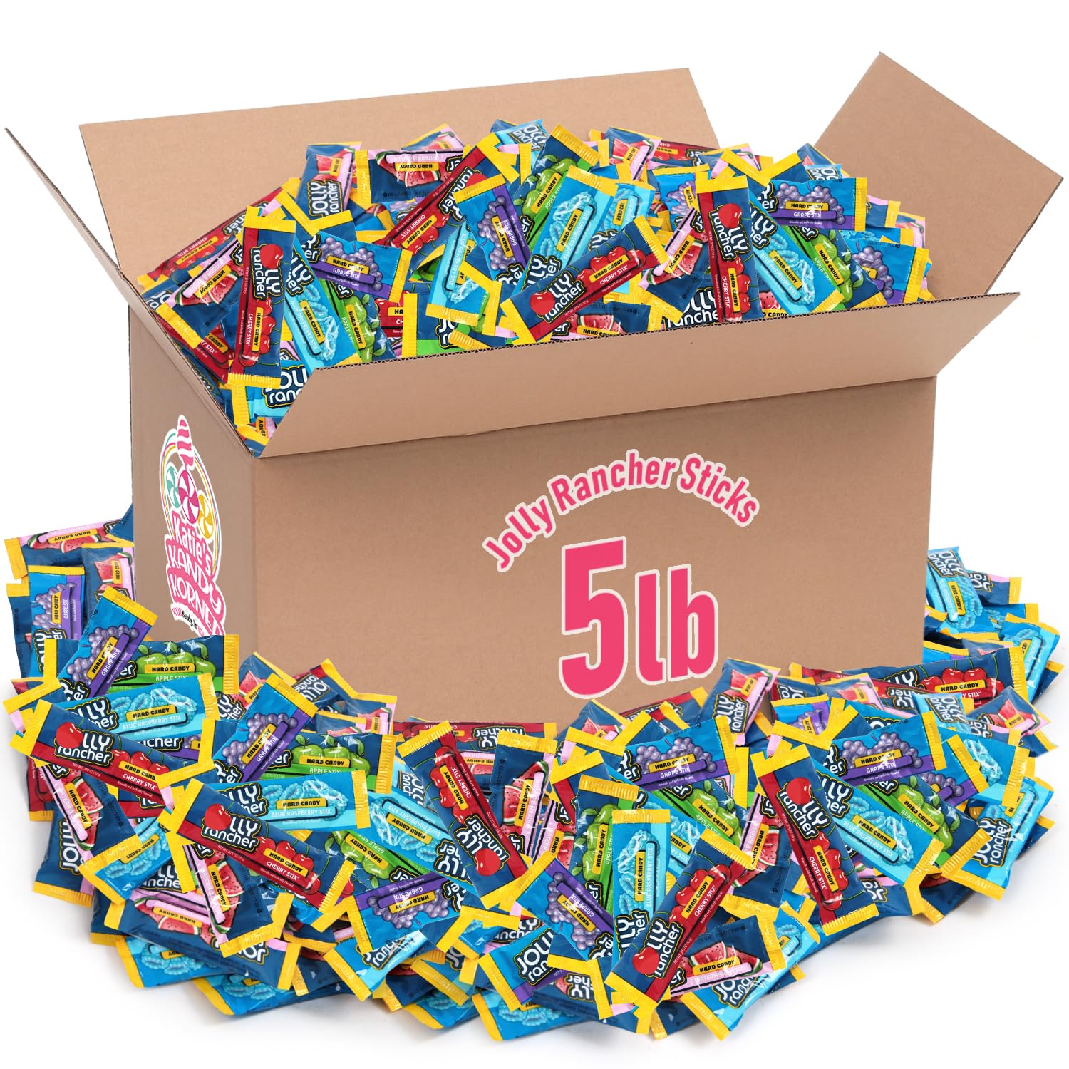 Jolly Ranchers Hard Candy Stix, Pack of Hard Candy Individually Wrapped, Ideal for Trick or Treating and Stocking Stuffers, Perf