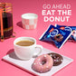 Fiber One 100 Calorie Donuts, Strawberries and Crème, 4 Count, 3.28 oz, 3g Sugar