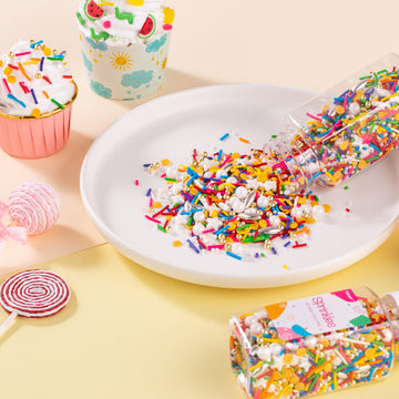 Colorful Sprinkles Mix | Sprinkles For Cake Decorating | Star Sprinkles | Sprinkles For Cupcake Toppers | Baking Sprinkles | Coo