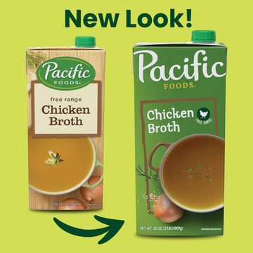 Pacific Foods Free Range Chicken Broth, 32 oz Carton