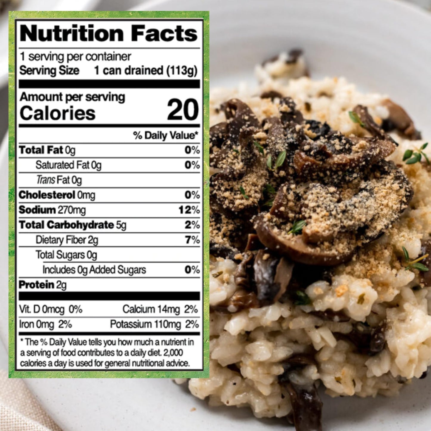 Native Forest Organic Mushrooms Pieces & Stems  Canned Mushrooms, Low Fat, Low Calories, Non-Gmo Project Verified, Usda Organic