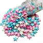 Se Si&Moos Blue White And Pink Sprinkles Edible Stars For Cake Decorating Edible Pink Stars White Star Sprinkles Large Cupcake E