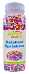 Rainbow Sprinkles | Ice Cream Topping & Dessert Decoration | by Dashers Spice & Beans | 1.5 lbs.