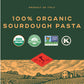 Bionaturae Sourdough Organic Fusilli Pasta - Italian Pasta Noodles  Spiral Pasta  Spiral Noodles  Fusilli Pasta Noodles  Corkscrew Pasta - 12 Ounce