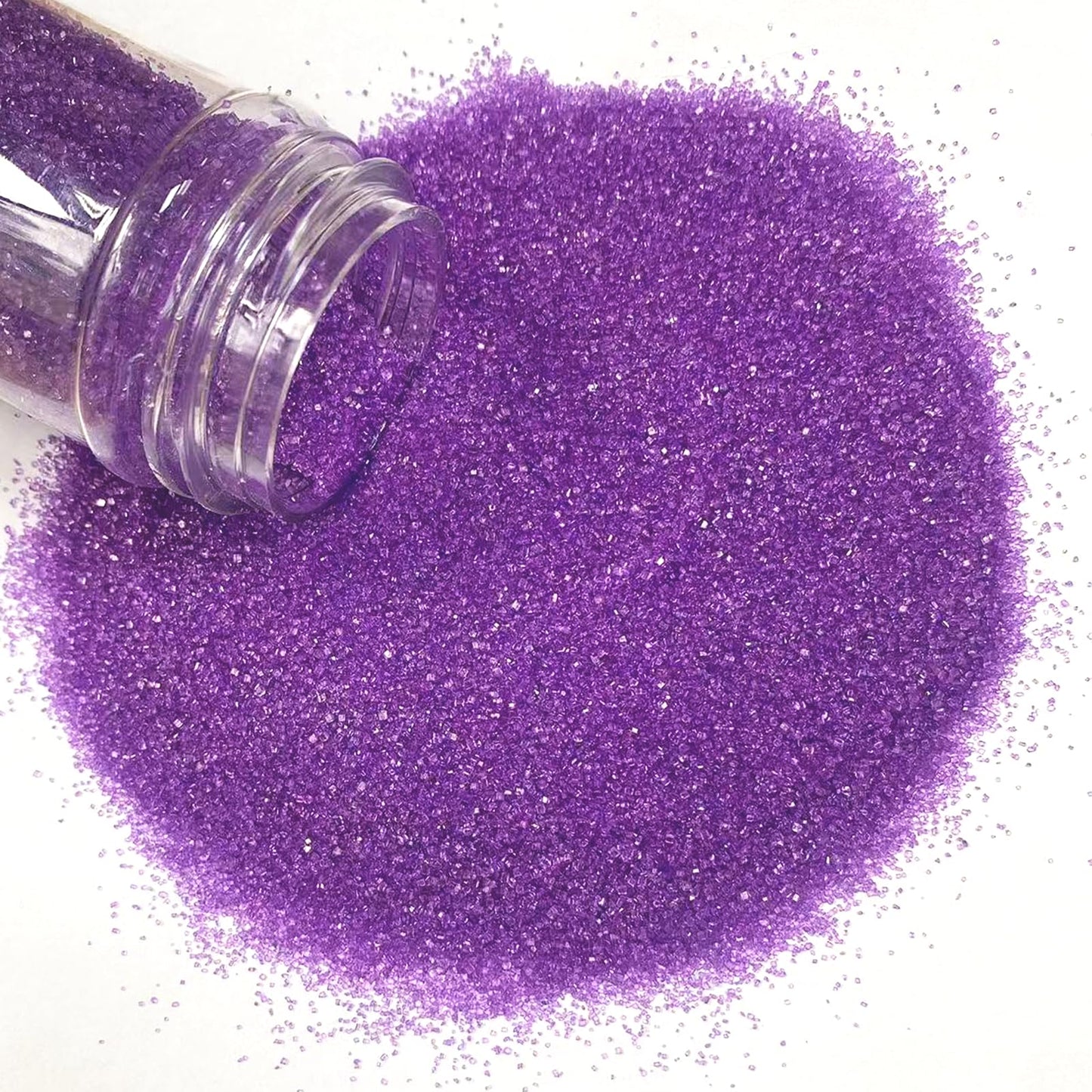 Philaeec Purple Sanding Sugar Edible Sparkling Crystals For Baking Cake Decoration Cookie Ice Cream Cupcake Toppers Wedding Part