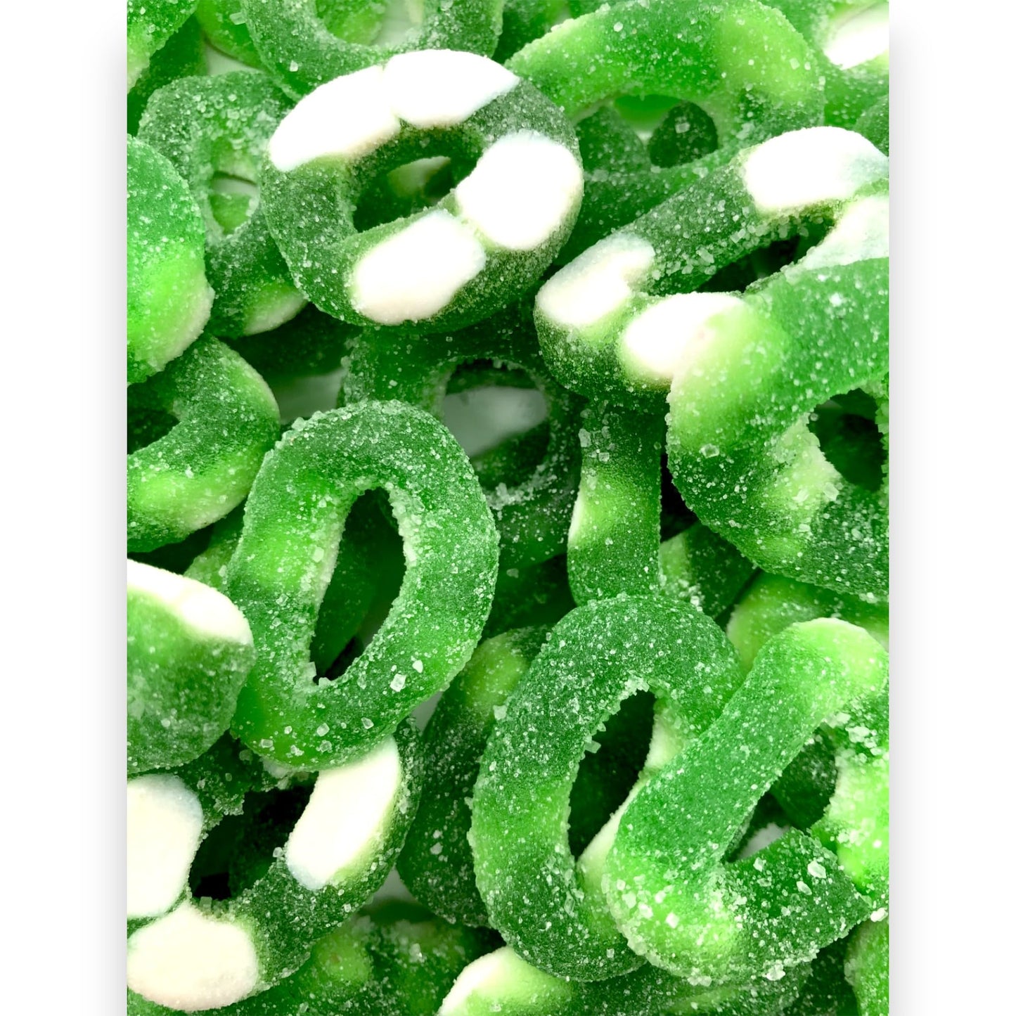Premium Gummy Apple Rings-1.5 Lbs Delicious Apple Flavor Soft Sweet Gummy Rings In Resealable Bag, Perfect For Snacks, Parties A