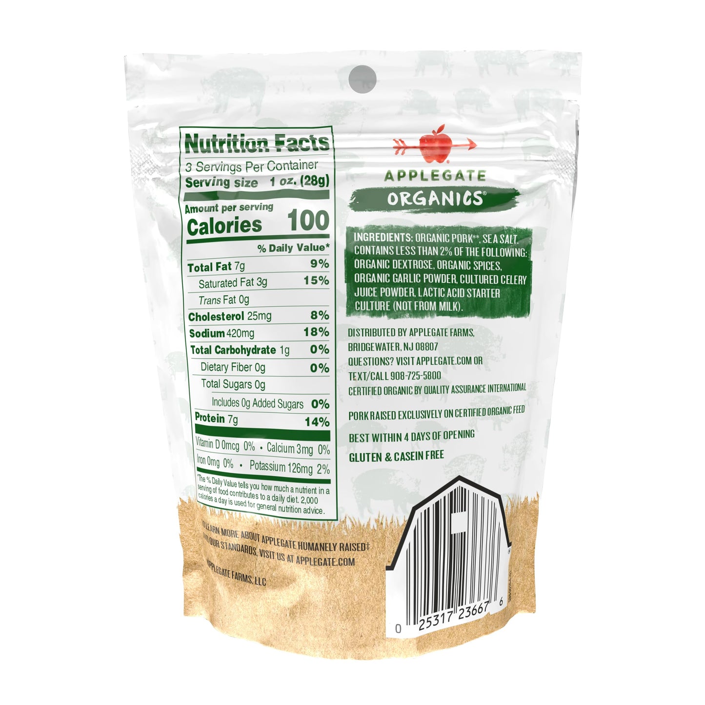 Organic Uncured Genoa Salami Bites