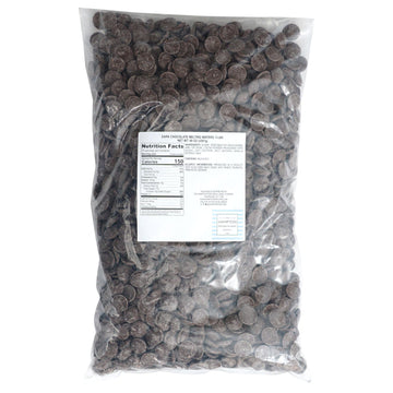 Dark Chocolate Melting Wafers, 5 Pound Bulk Bag, Chocolate, Melting Chocolate Candy Discs For Baking, Dipping, Decorating, Bulk