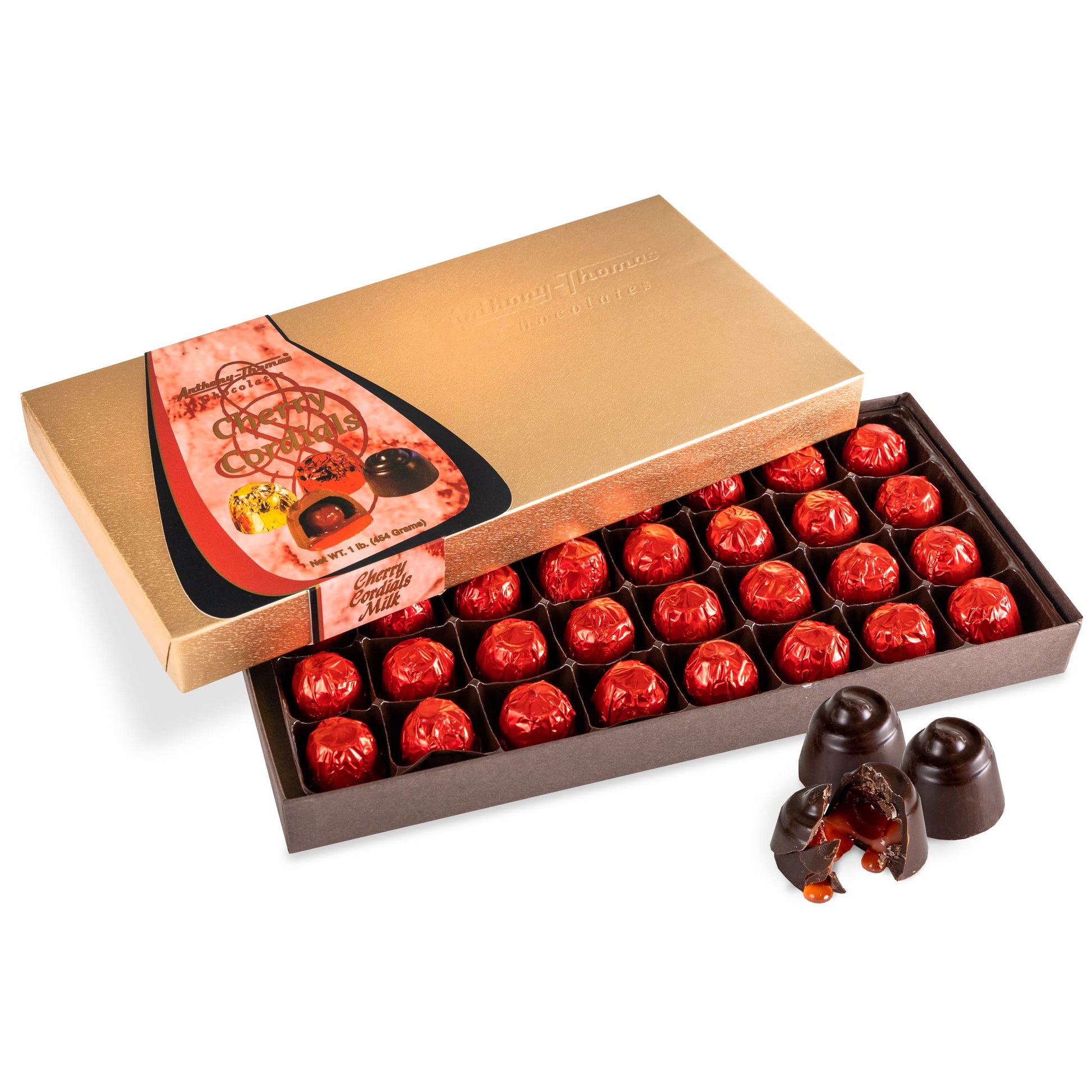 Anthony Thomas  Cherry Cordials  Award-Winning  Chocolate Covered Cherries (Dark Chocolate)