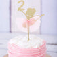 Ballet Cake Topper 1 To 5 Years Old - Ballerina, Birthday Cake Topper, Ballet Birthday Party, Dancing Princess Birthday Party, B