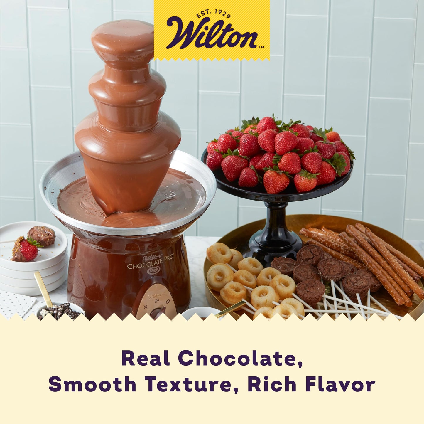 Wilton Chocolate Pro Chocolate Melting Wafers - Fill Your Chocolate Fondue Fountain With The Quick Melting Chocolate Wafers For
