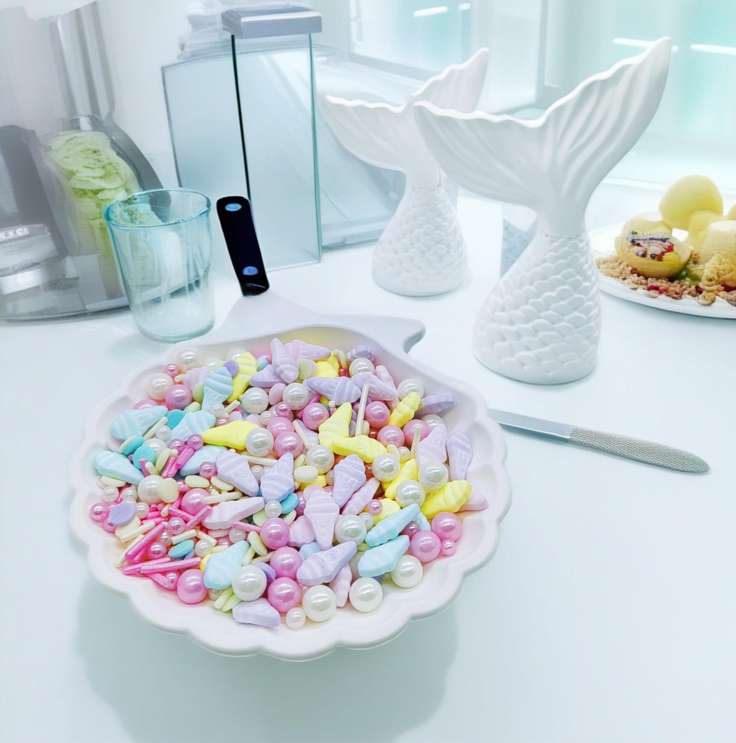 Ice Cream Sprinkles Candy Mix Size Edible Pearls Cake Decorations Cupcake Toppers Cookie Decorating Perfect For Wedding Party Va
