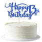 Rsstarxi Happy 13th Birthday Cake Topper, Glitter Number 13, Deep Blue, Paper, Model XM223